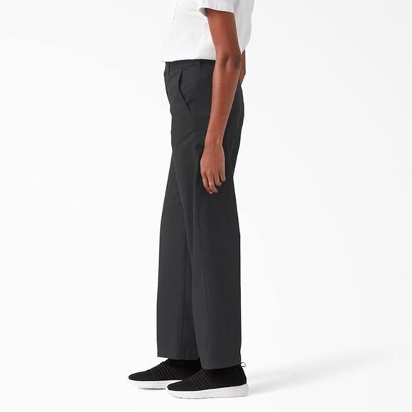 Dickies High Rise Wide Leg Twill Pants black NEW 36R (16) work trouser flat - Picture 2 of 7